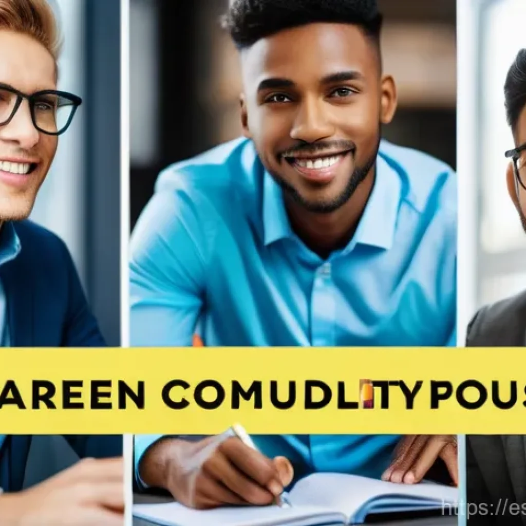 직업 전환을 위한 전략적 사고법 - Here are three detailed image generation prompts in English, designed to be appropriate for a 15+ au...